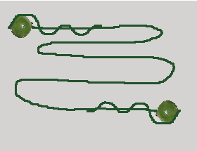 Detailaufnahme: Perle am Drahtende