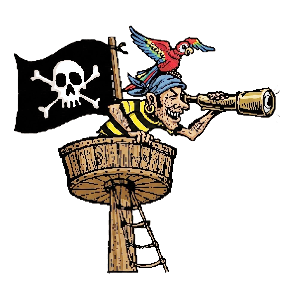 Pirate with binoculars